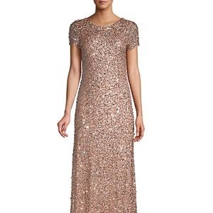 Blush Sequin Evening Gown